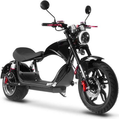 [USA Direct] Mototec Lowboy-M4 Electric Scooter - Recommended Top Speed 25KM/H, 2500W Motor, 60V 30AH Battery, 55-80KM Mileage, 135KG Payload Electric Motorcycle