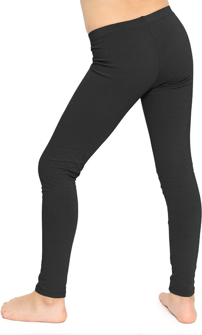 Oh so Soft Solid Youth Girls Leggings | Comfortable Fit for Everyday Activities | Size 2-16