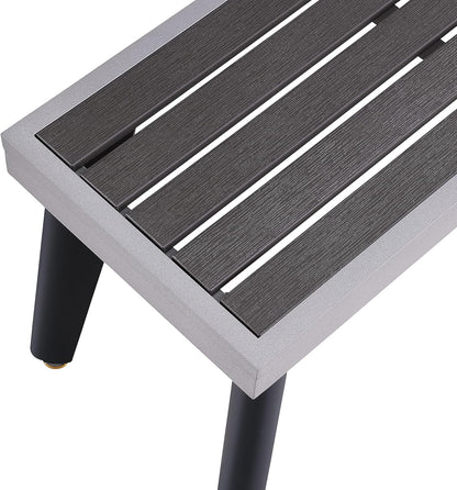 Santorini 82" Outdoor Slate Pool Table with Dining Top Benches and Ping Pong