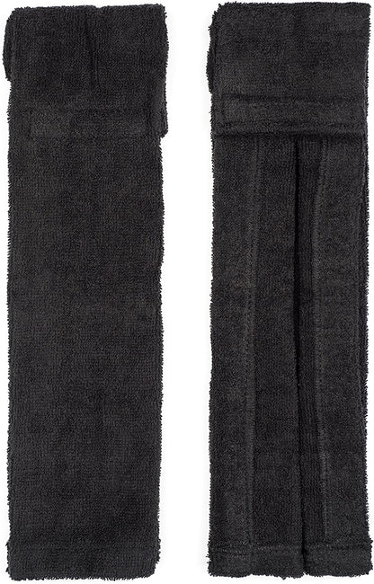 Football Towel, Pure Cotton Quarterback Football Field Towel with Hook & Loop Closure, Sports Towels for Sweat & Maintaining Grip, Versatile for Gym, Yoga, Youthful, Black