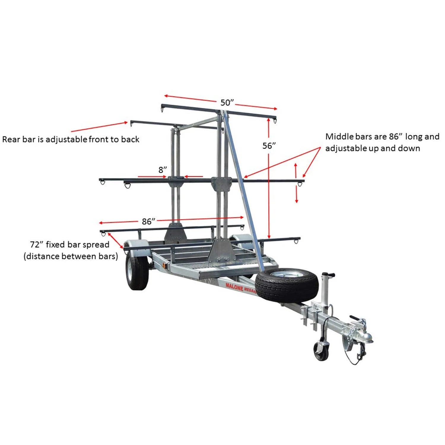 Malone Megasport Outfitter 3 Tier Trailer
