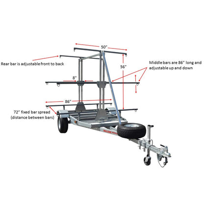 Malone Megasport Outfitter 3 Tier Trailer